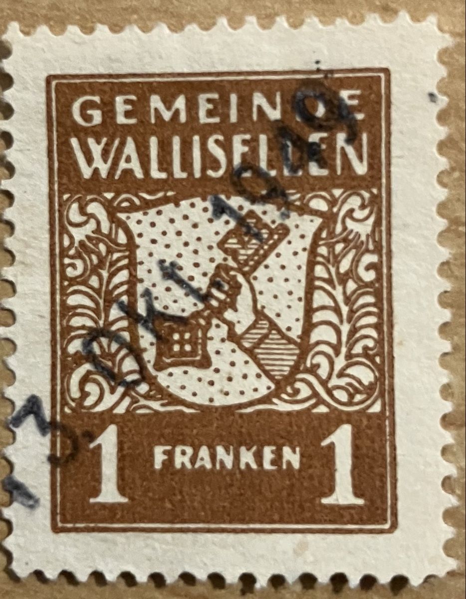 Tutti i francobolli: Fiskalmarke Gemeinde Wallisellen 1 Franken – Usato da Hunzenschwil venduto da zibu88