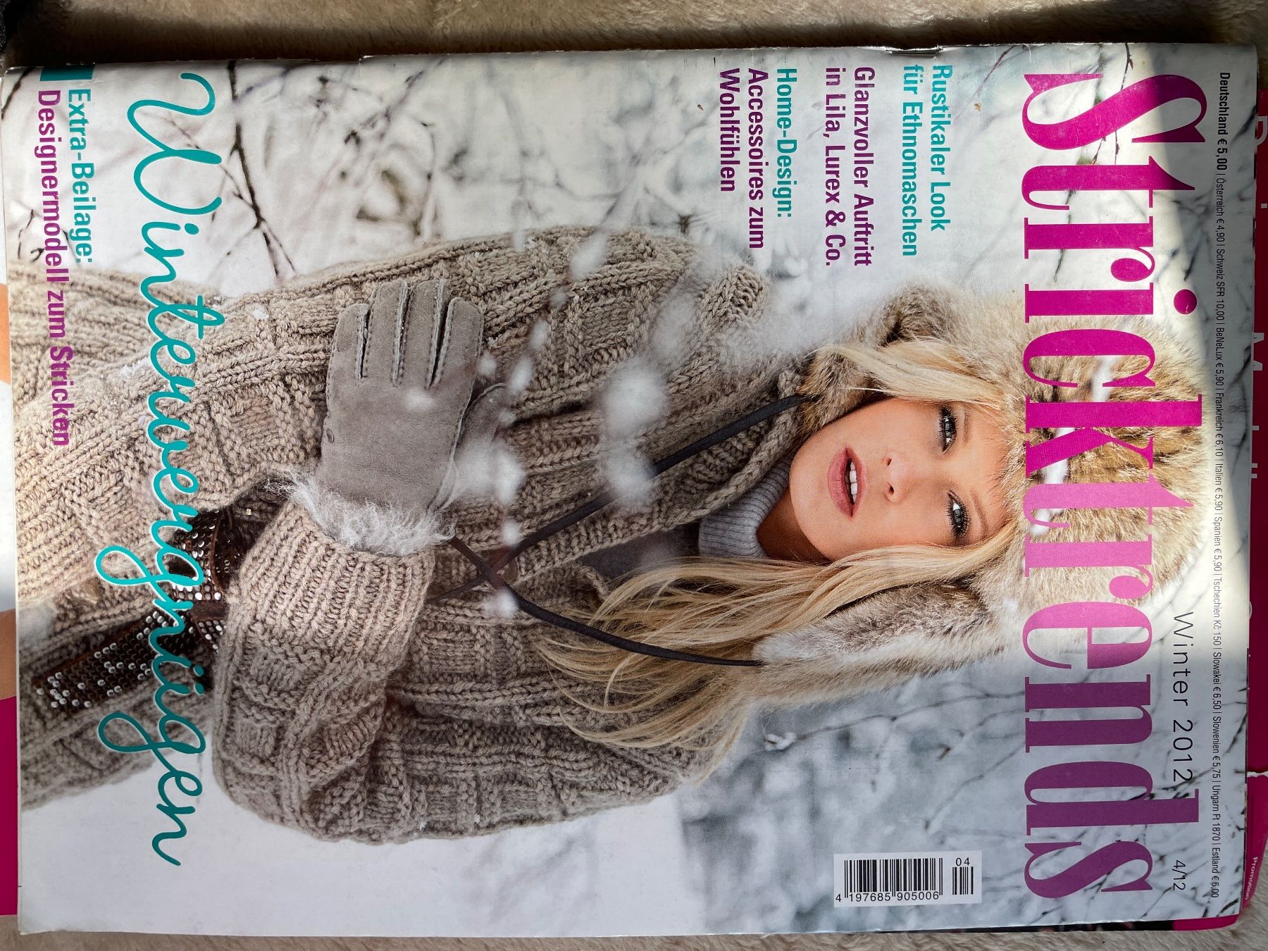 Riviste & Magazine: 1Heft Stricktrends Wimter 2012 – Usato da Büsserach venduto da bor_s88m