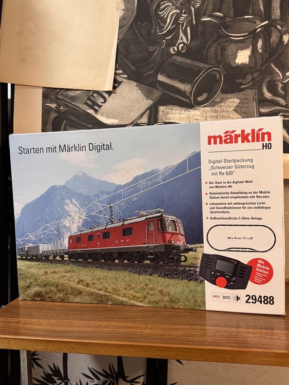 Märklin 29488 Train De Marchandises H0 Digital-Start – Re 620 SBB + 3 Wagons, Son Et Lumière