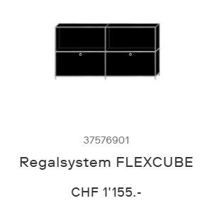 Meubles TV: FLEXCUBE Sideboard mit Nussbaumholzplatte – D'occasion à Grüningen par Elle-Ber 8