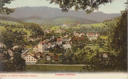 Cartoline postali: Langnau am Albis, 1907 – Usato da Zuerich venduto da OceanLinerPostcards