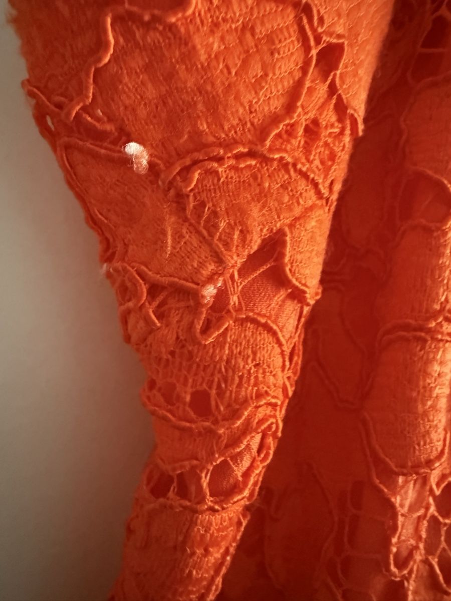 Sandro Vestiti: Sandro Spitzenkleid, Orange, Sommerlich, Gr. 1 – Usato da Zollikon venduto da snowflake10- 3