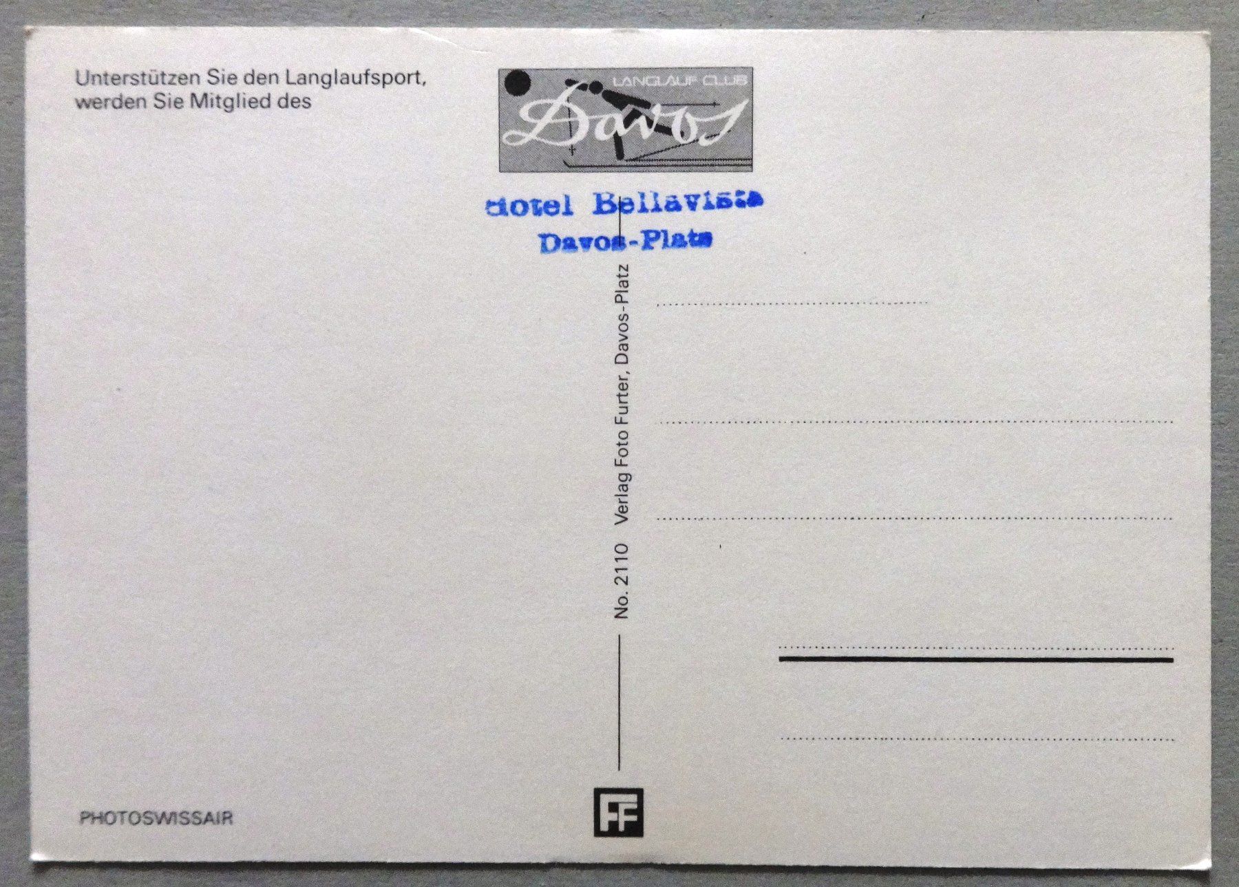 Cartes postales: Davos, Langlaufloipen – D'occasion à Fétigny par Billy2miny 1