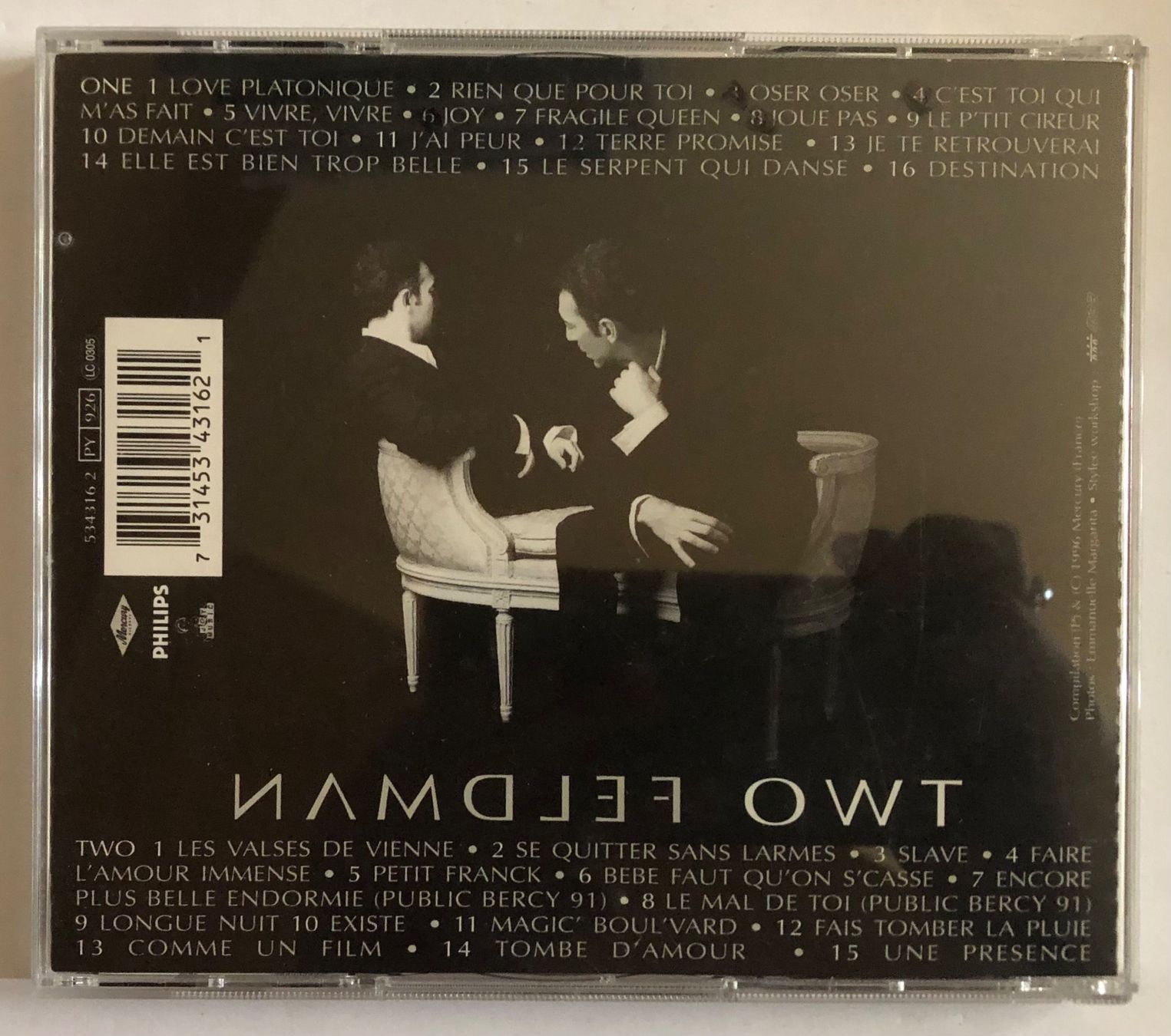 CD: FRANÇOIS FELDMAN - TWO FELDMAN – Usato da Poliez-Pittet venduto da Newtown-Records 1