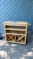 Servierwagen aus Holz Regal 