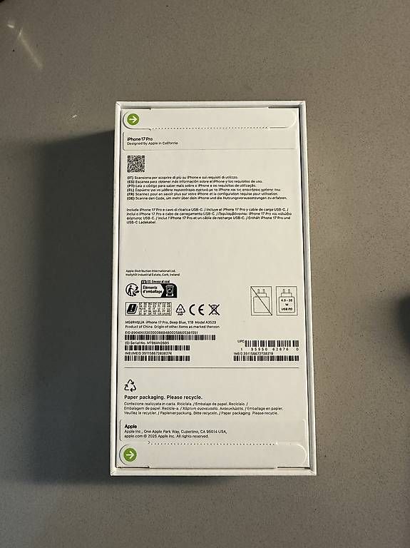 Telefoni cellulari / Smartphones: Apple iPhone 17 Pro 1TB (1024GB) – Usato da Carouge GE venduto da cytoplan 1