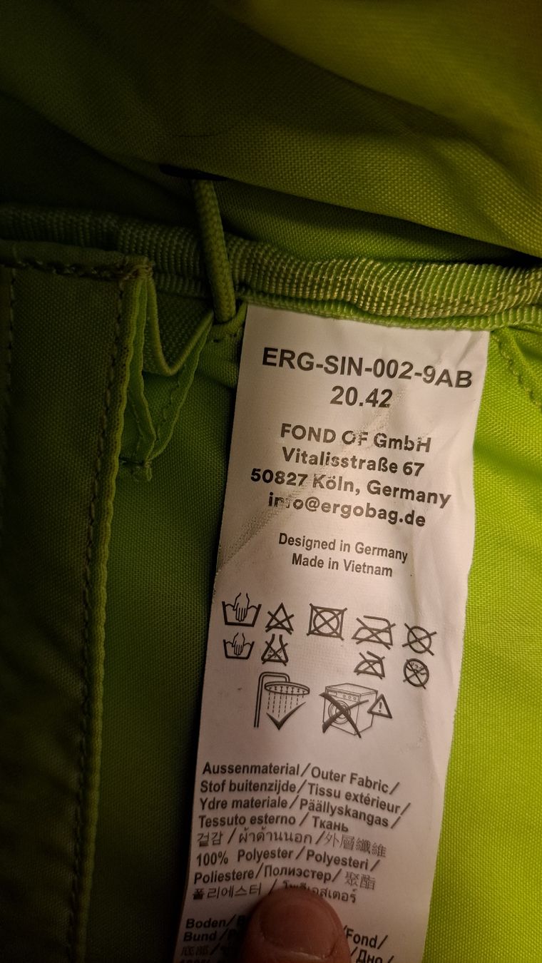 Ergobag Borse & Zaini: Ergobag Schulrucksack Set inkl. Sporttasche. – Usato da Thun venduto da Grisu_cm 6