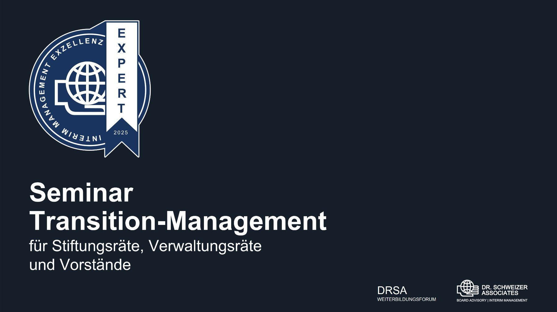 Biglietti: Seminar Transition-Management – Nuovo e nell'imballaggio originale da Basel venduto da mas-vision