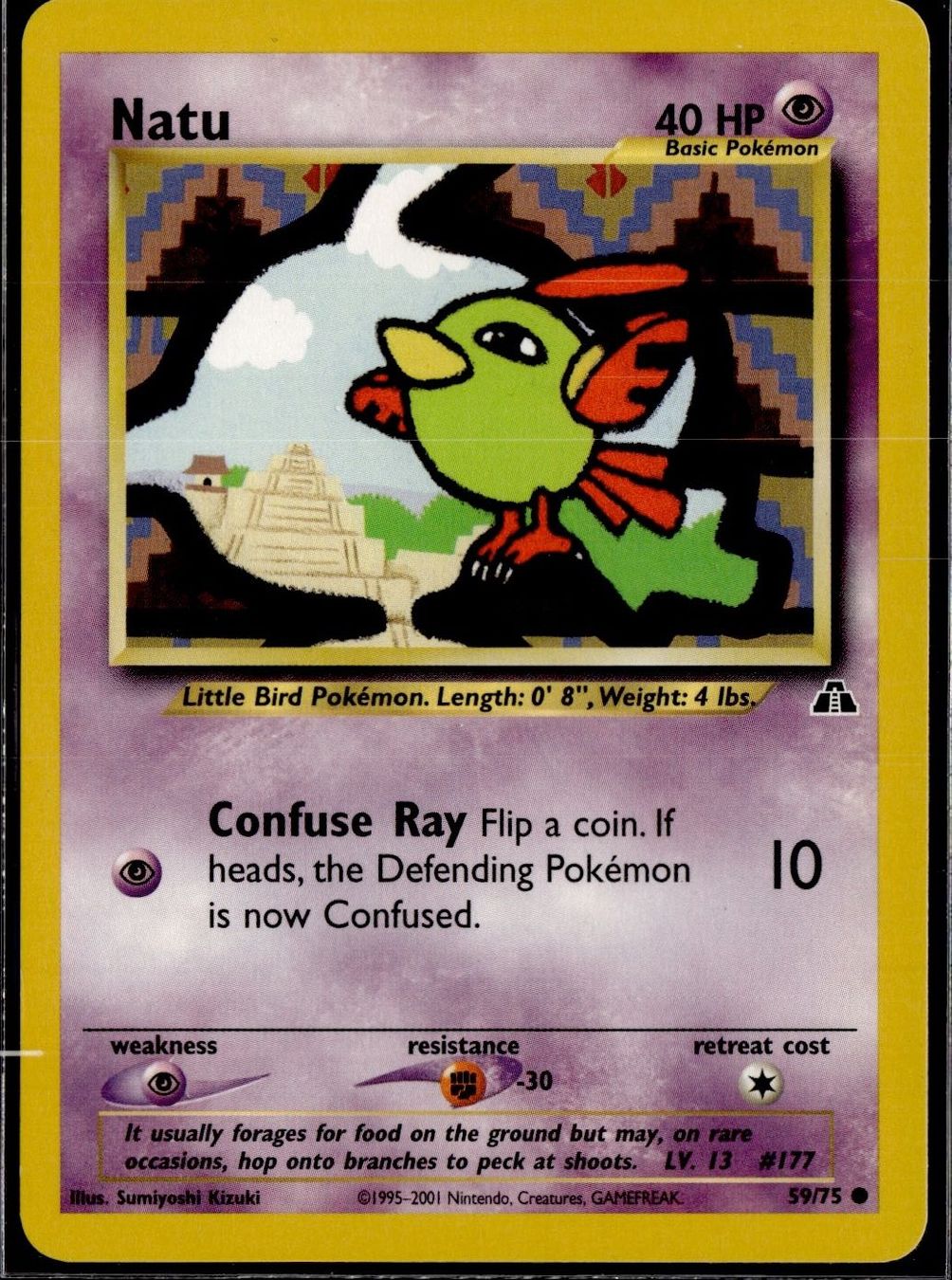 Pokémon Carte collezionabili: Natu 59/75 Neo Discovery – Usato da Zürich venduto da pokemon_cards
