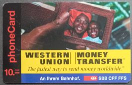Taxcard - Western Union - CH - Phonecard