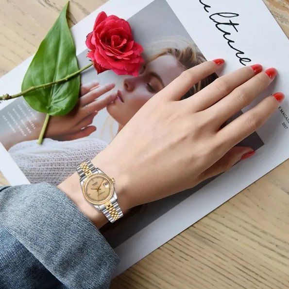Parnis Orologi: Damenuhr - Parnis Datejust Hommage - Automatic – Usato da Mettendorf TG venduto da Ricardo-Bazar 7