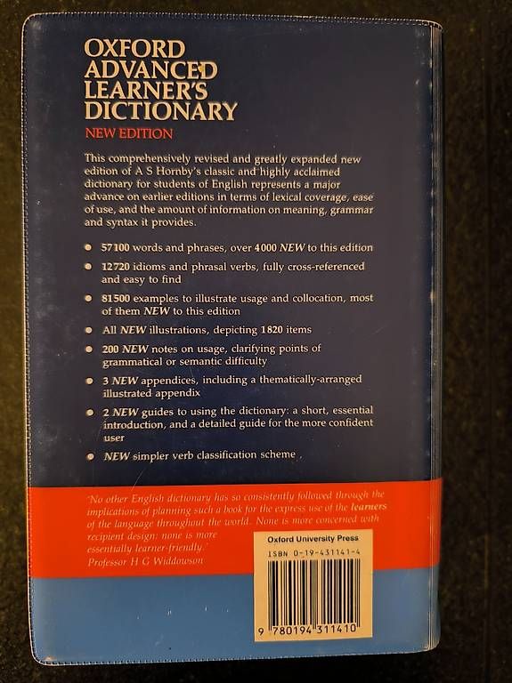 Libri: Oxford Advanced Learners Dictionary – Usato da Sempach venduto da Outletinoo 1