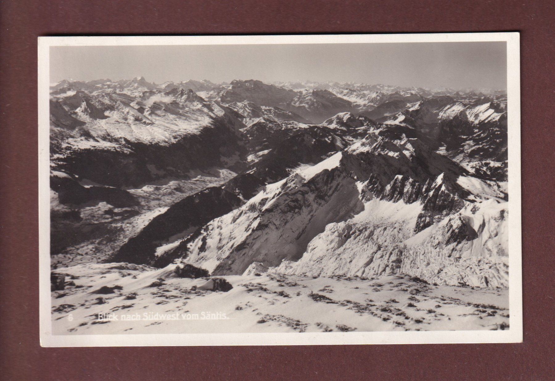 Cartoline postali: Blick vom SÄNTIS - 1930 – Usato da Pully venduto da nicecards-shop