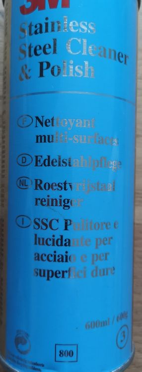 Prodotti per la cura: Edelstahl Pflege Stainless Steel Cleaner von 3M, 600 g – Nuovo (secondo la descrizione) da Zürich venduto da Tanteemma369