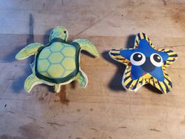 Wasserspielzeug Schildkröte + Seestern