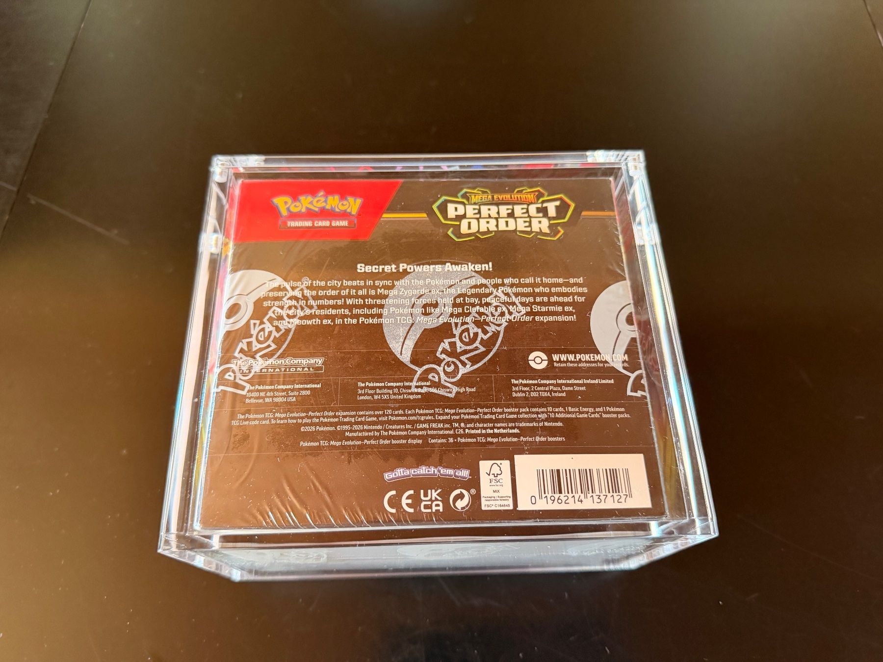 Pokémon Carte collezionabili: Pokémon Perfect Order Booster Display EN + Acrylbox – Nuovo e nell'imballaggio originale da Oberhofen Thun'see venduto da SaveBigBuyFast 3