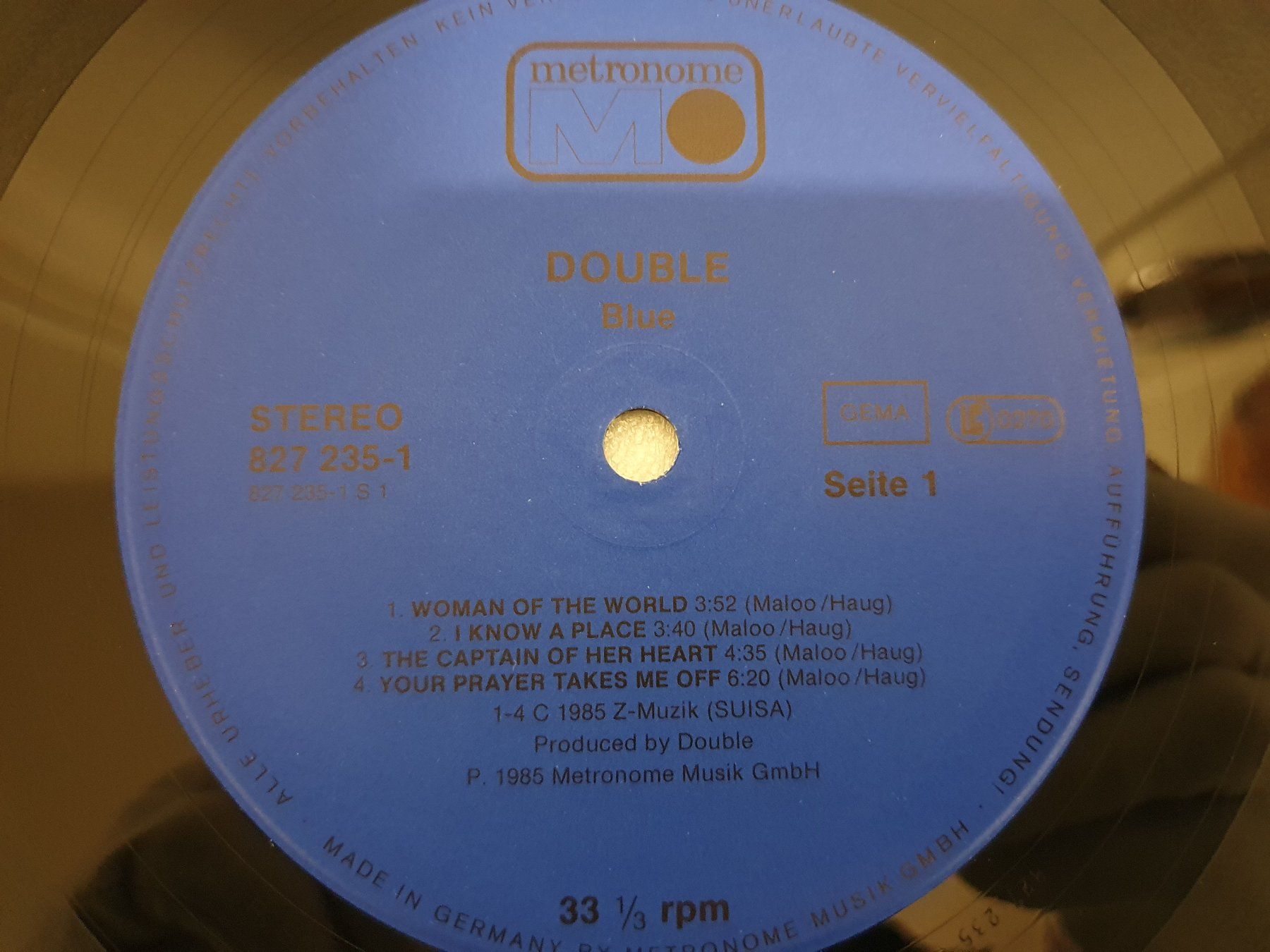 Dischi in vinile: Double – Blue – Usato da Uster venduto da Vinyl-Leidenschaft 3