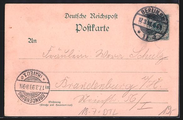 Cancelleria postale: Litho Berlin, Berolina-Statue am Alexand – Usato da Berlin venduto da bartko-reher 1