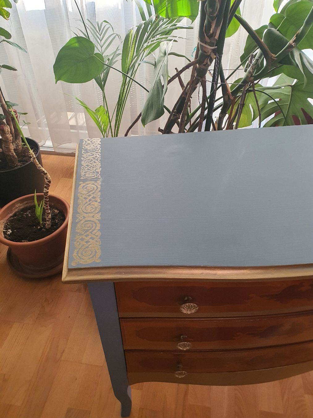 Cassettiere: Vintage Kommode, restauriert, hellblau, Unikat, Top! – Usato da Niederwangen BE venduto da rainer1505 3