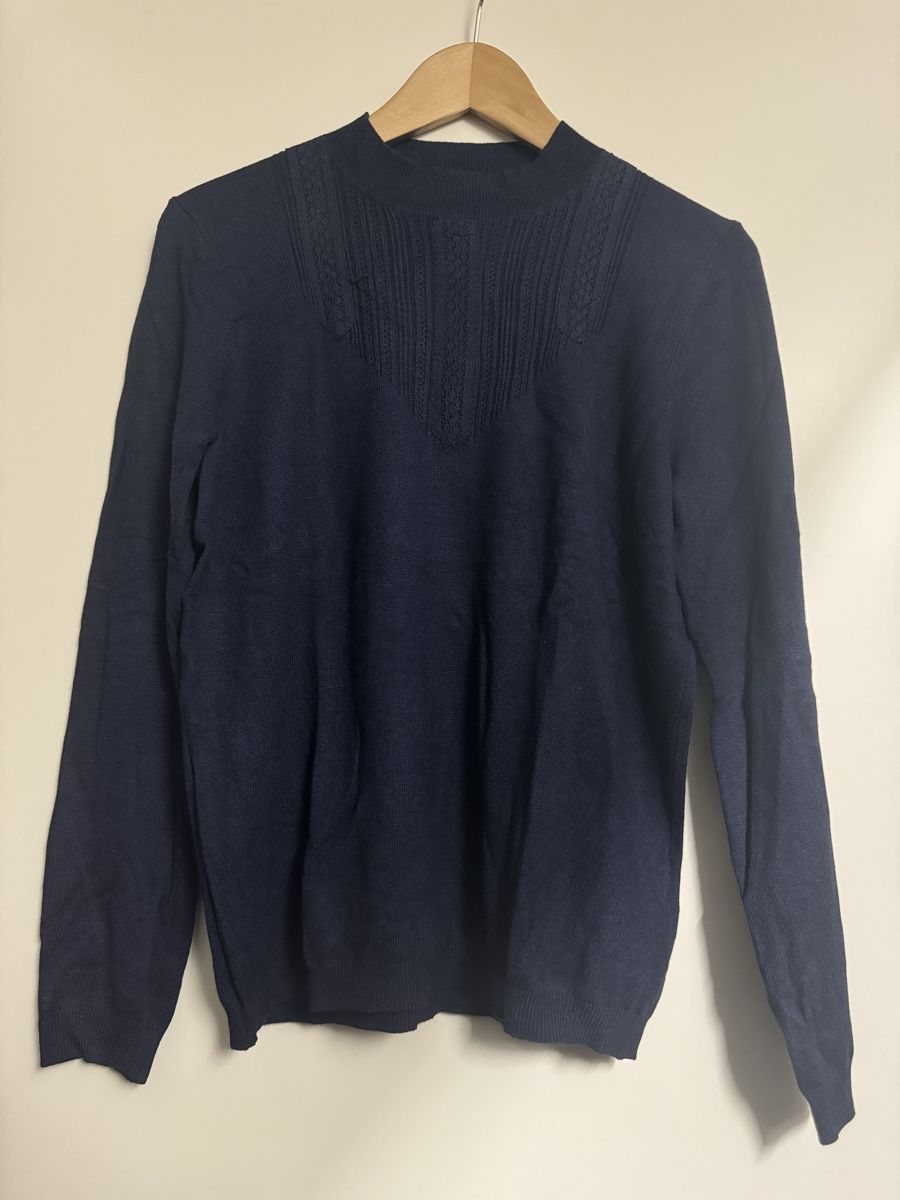 Maglioni & Felpe: Sweewear Paris Damenpullover Gr. L Dunkelblau Strickpulli He – Usato da Zürich venduto da Chanelle07