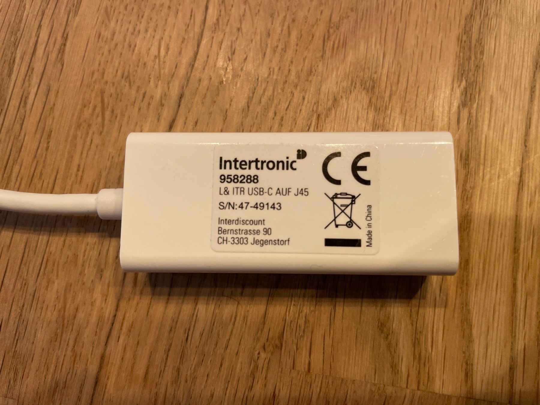 Unità & Adattatore: Intertronic USB-C auf RJ45 Adapter – Nuovo (secondo la descrizione) da Windisch venduto da Dennis028 2