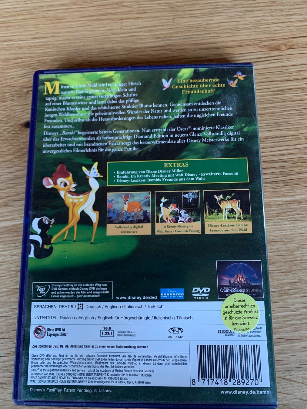 Alle DVDs: Dvd bambi – Gebraucht aus Unterbäch VS von chr_cd25 1