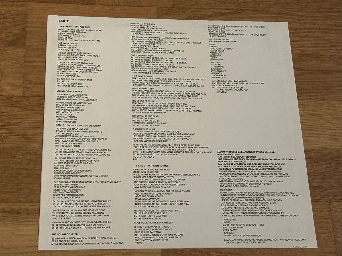 Schallplatten: Falco. 1986. Emitional – Gebraucht aus Faulensee von Mizuno06 3