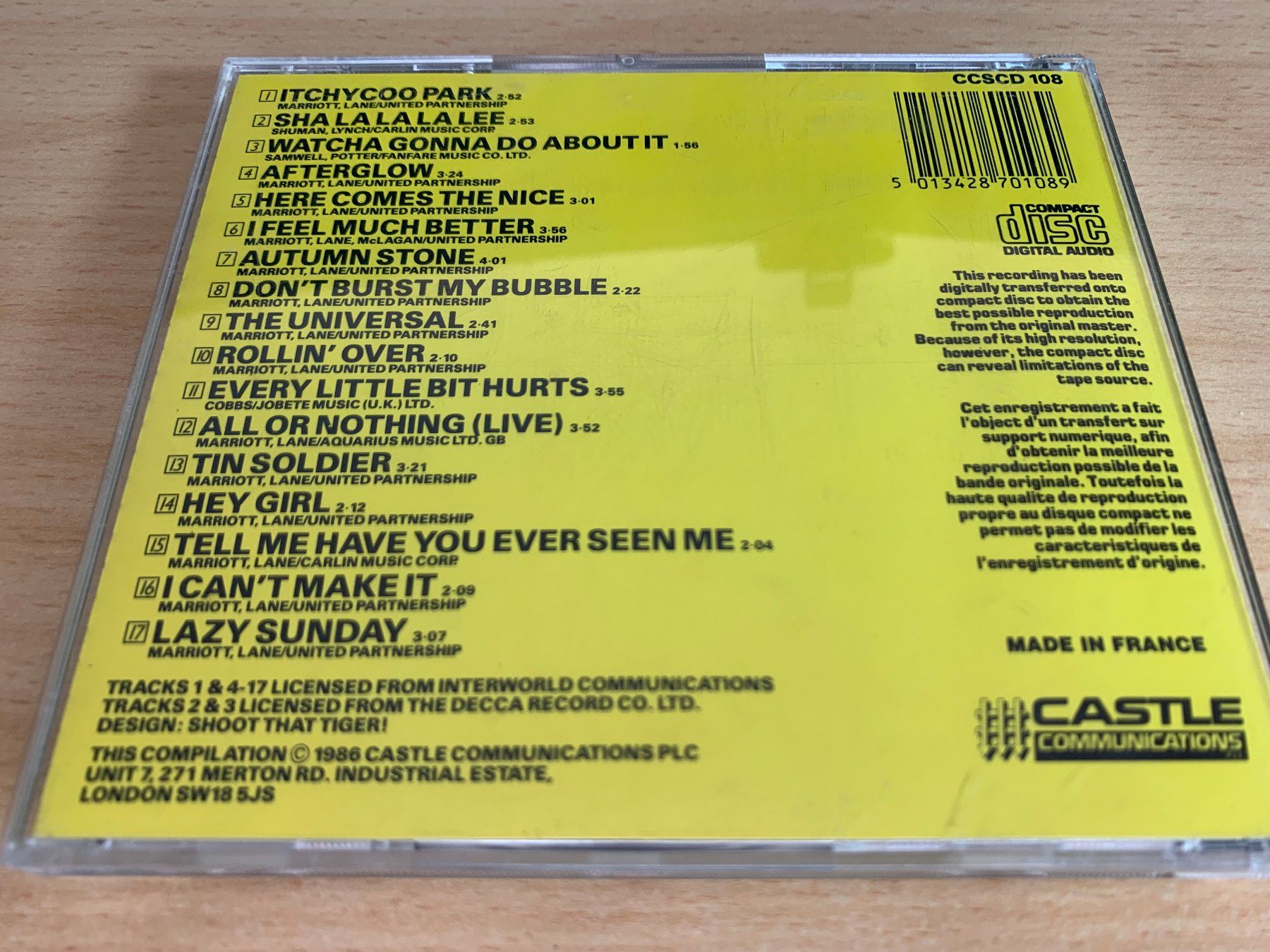 CD: The Small Faces – The Collection – Usato da Rikon im Tösstal venduto da Alpenmutz 1
