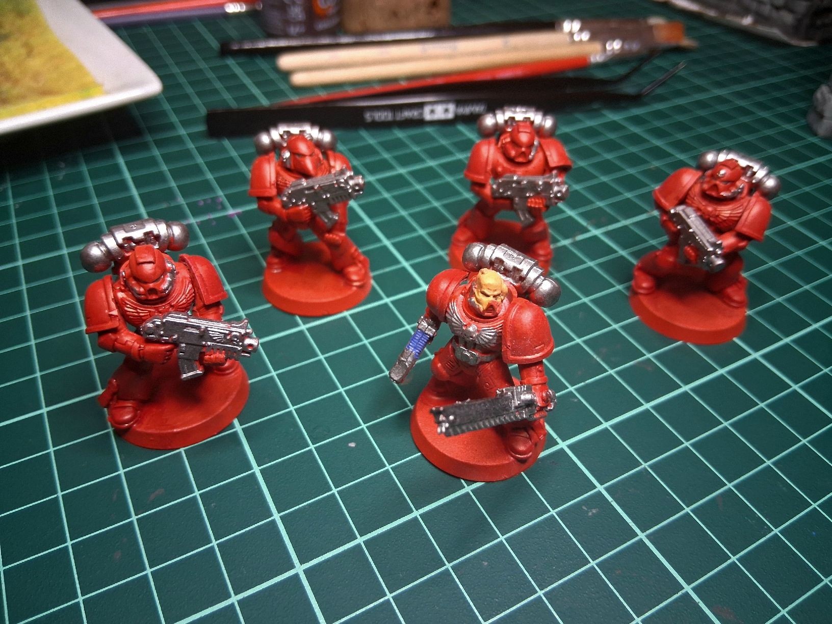 Kit di modellismo & Modellini statici: Warhammer 40k Space Marines, Lot de 5 figurines – Usato da Carouge GE venduto da par_fzg6