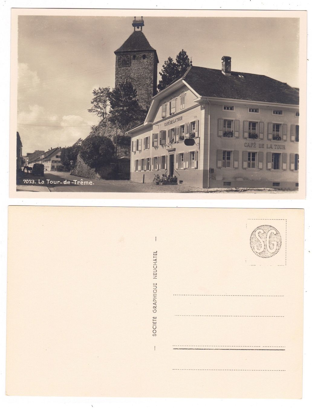 Cartoline postali: La Tour-de-Trême – Usato da La Tour-de-Peilz venduto da amjust
