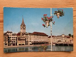 Zürich - Wühre und Kirche St. Peter - AK