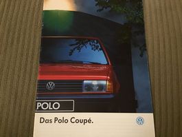 VW Polo Coupé Verkaufsprospekt 20 Seiten August 1992