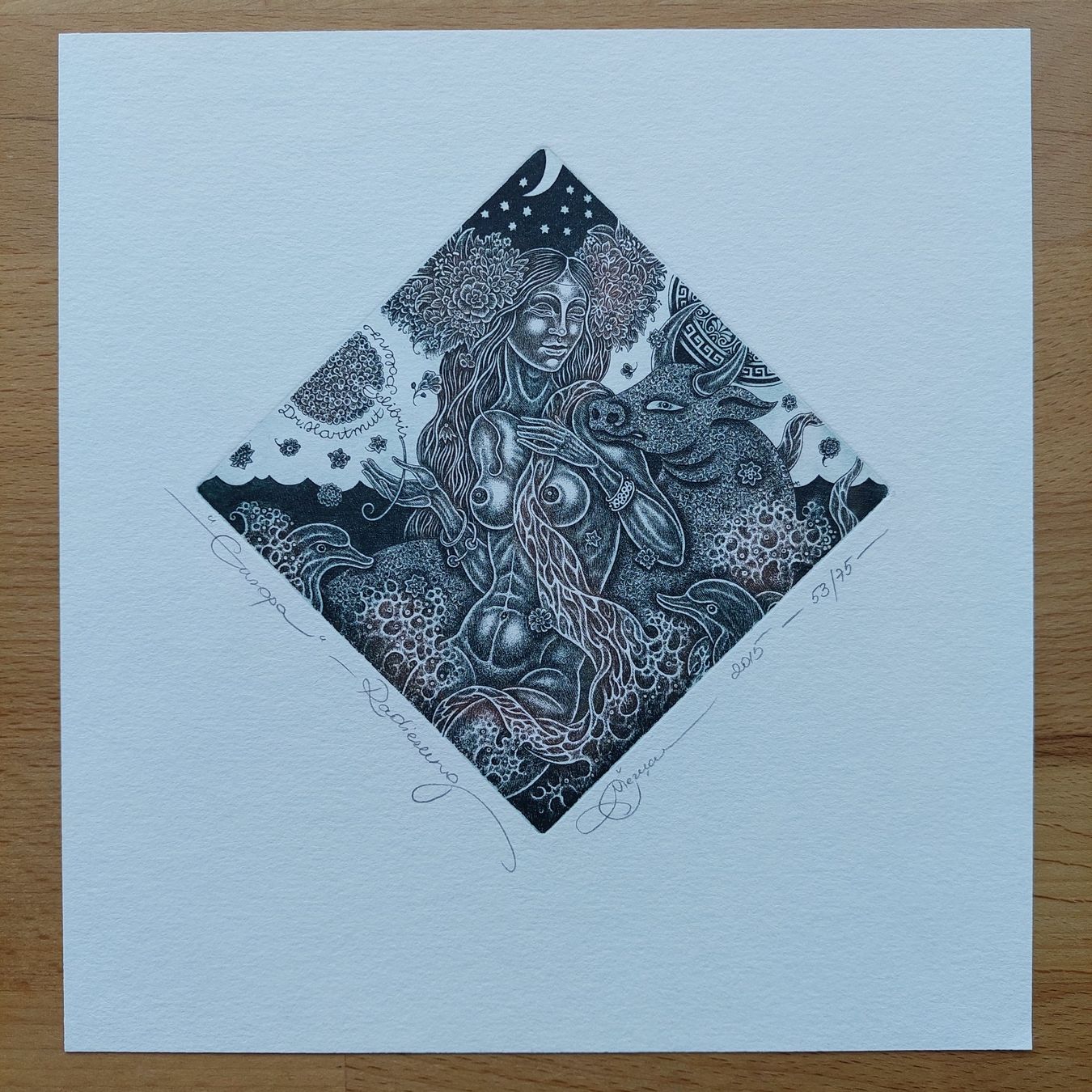 Dipinti: Exlibris Natalija Cernetsova - Original Radierung signiert – Usato da Obfelden venduto da Exlibris-Art