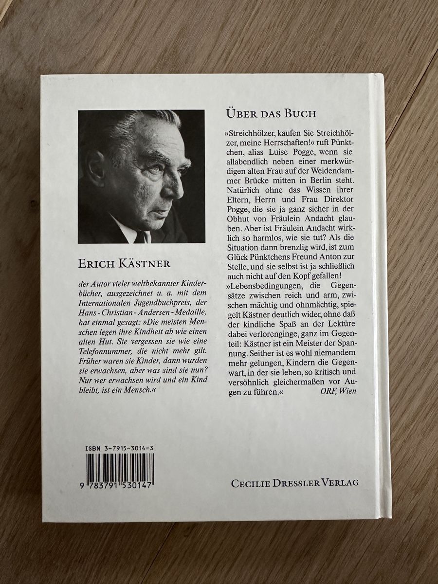 Libri: Buch Pünktchen und Anton, Erich Kästner – Usato da Herzogenbuchsee venduto da GyK87 1
