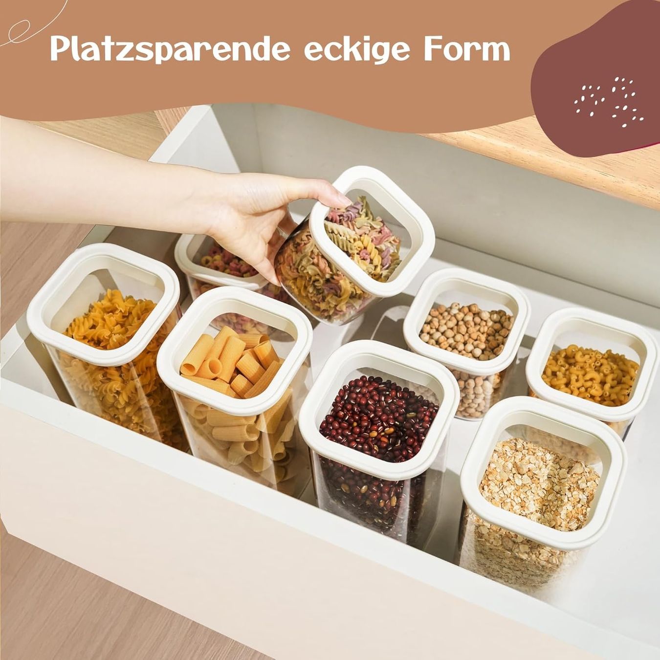 Contenitori & Simili: Vorratsgläser 4x600ml luftdicht Glasdeckel – Nuovo e nell'imballaggio originale da Suhr venduto da SchnapperCH 1