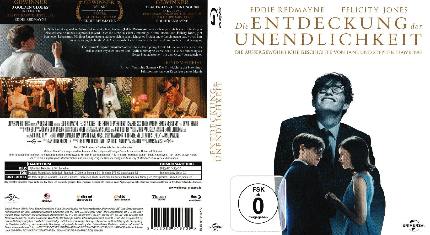 Tutti i DVDs: Blu-Ray - Die Entdeckung der Unendlichkeit – Usato da Langnau am Albis venduto da MediaRescuerKeLoX