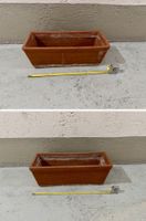 2 Balkonblumenkästen (52+41cm) Terrakotta massiv