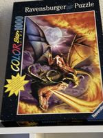 Puzzle Dragon chevalier 1000 pièces fluorescent