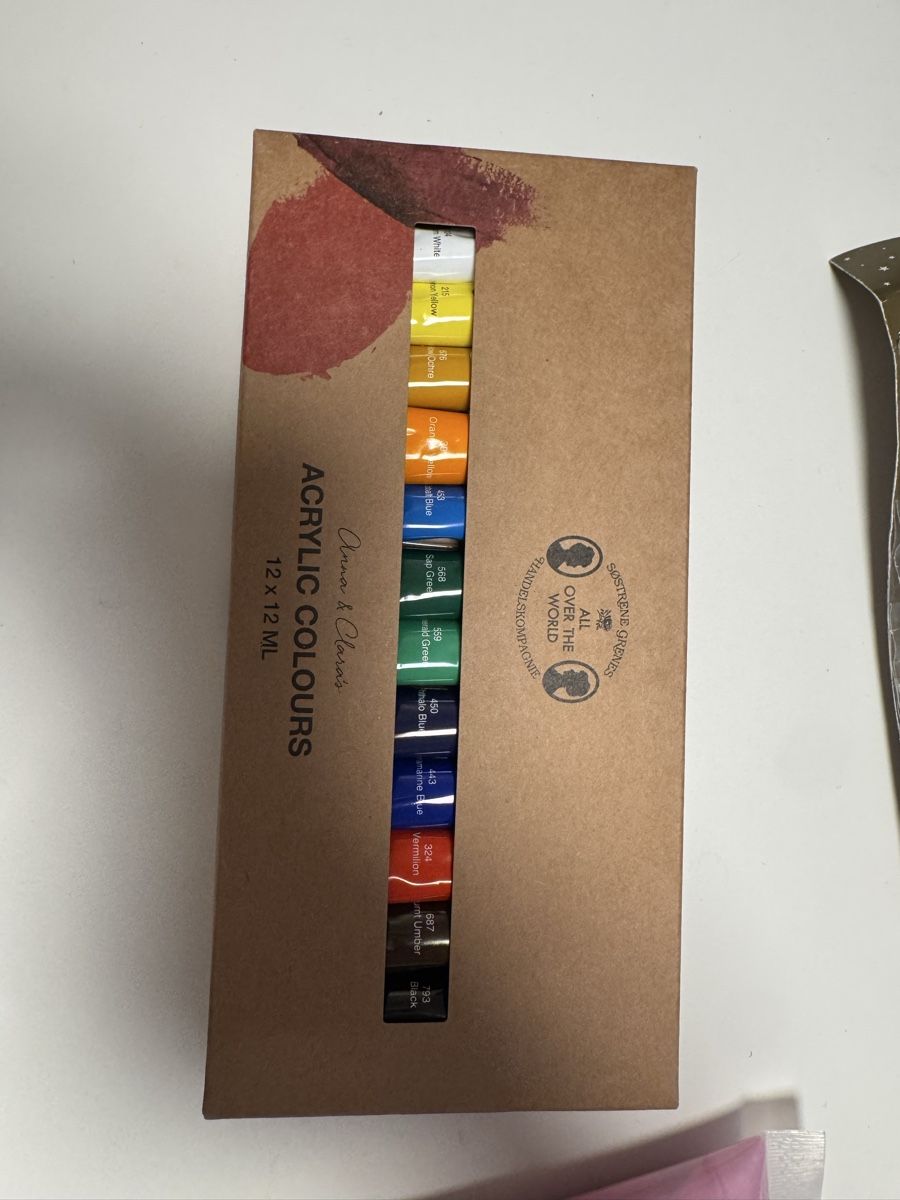 Kit bricolage: Bastelmaterialien: Acrylfarben, Sticker, Sternli-Konfetti – Usato da Heiden venduto da Sarah139 3