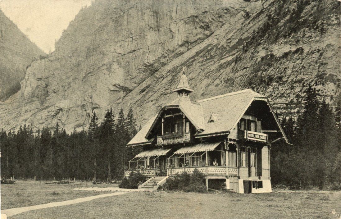 Cartoline postali: Gastertal   BE  -   Hôtel Waldhaus – Usato da Brig venduto da Valcards54