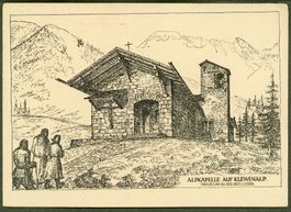 AK sw Klewenalp OW AlpkapelleZeichnung der Architekten≈1942 