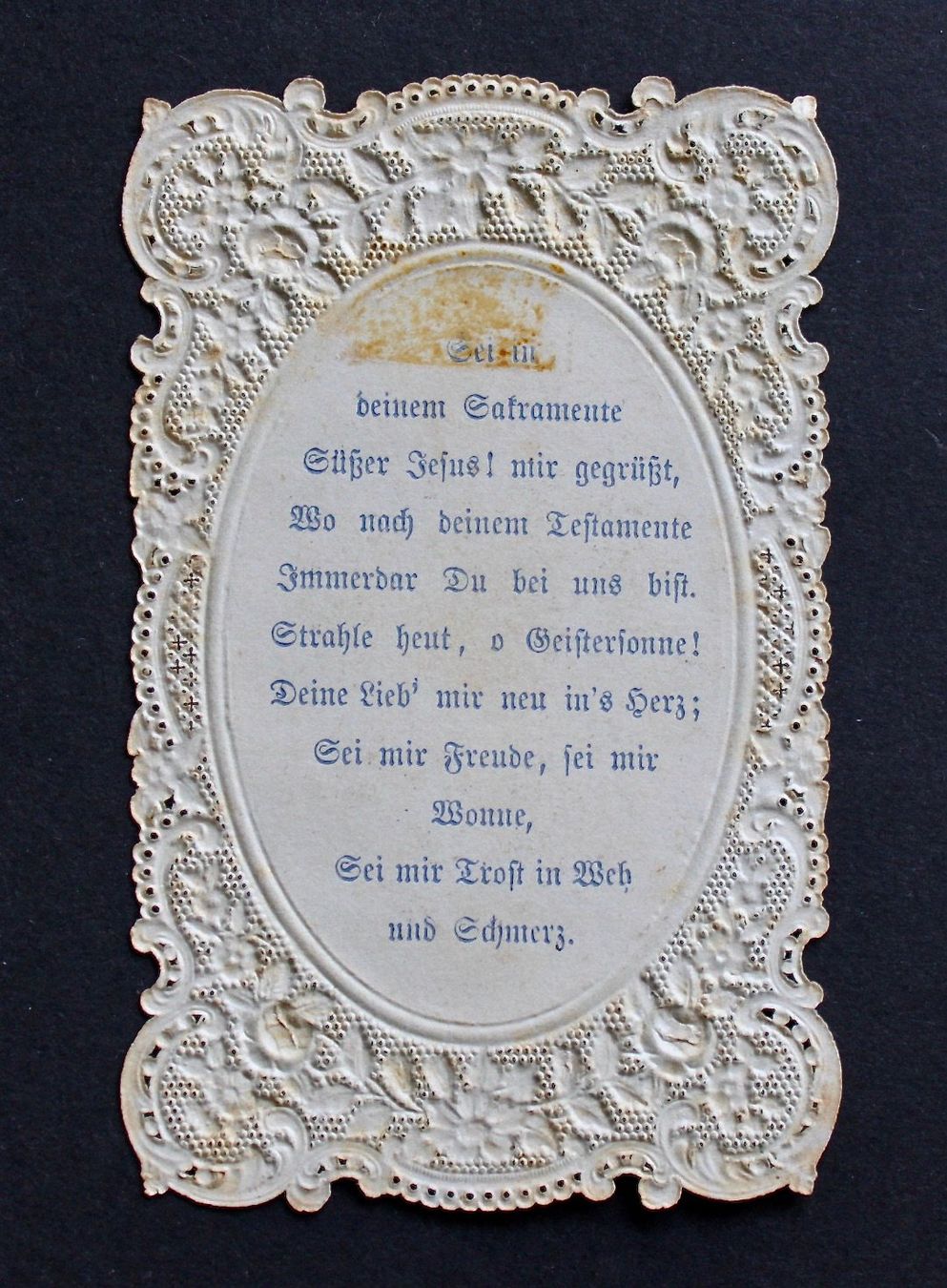 Incisioni: 4 ANDACHTSBILDER, SPITZENBILDER, 1870 UND UM 1900. – Usato da Grandcour venduto da Flowerstyle 7