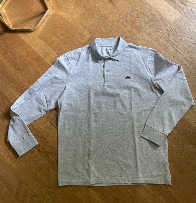Magliette Polo: Lacoste Regular Fit Polohemd Langarm - grau - Grösse L – Nuovo (secondo la descrizione) da Zürich venduto da sandroasdf