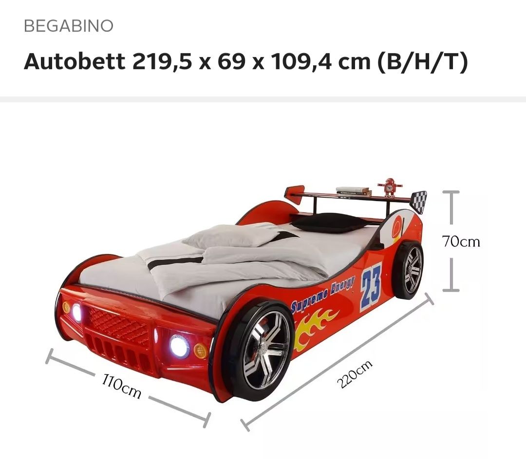Letti: Kinderbett Rennauto – Usato da Winterthur venduto da Rubinof 6