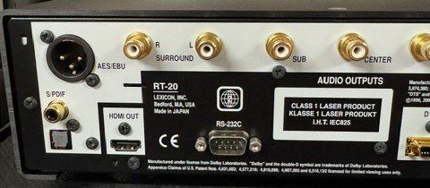 Sistemi audio & multimediali: Lexicon RT 20 Disc Player – Usato da Suhr venduto da Audiobruno 6