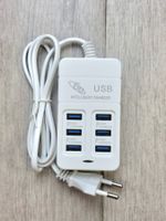 Chargeur USB intelligent 6 ports blanc, occasion