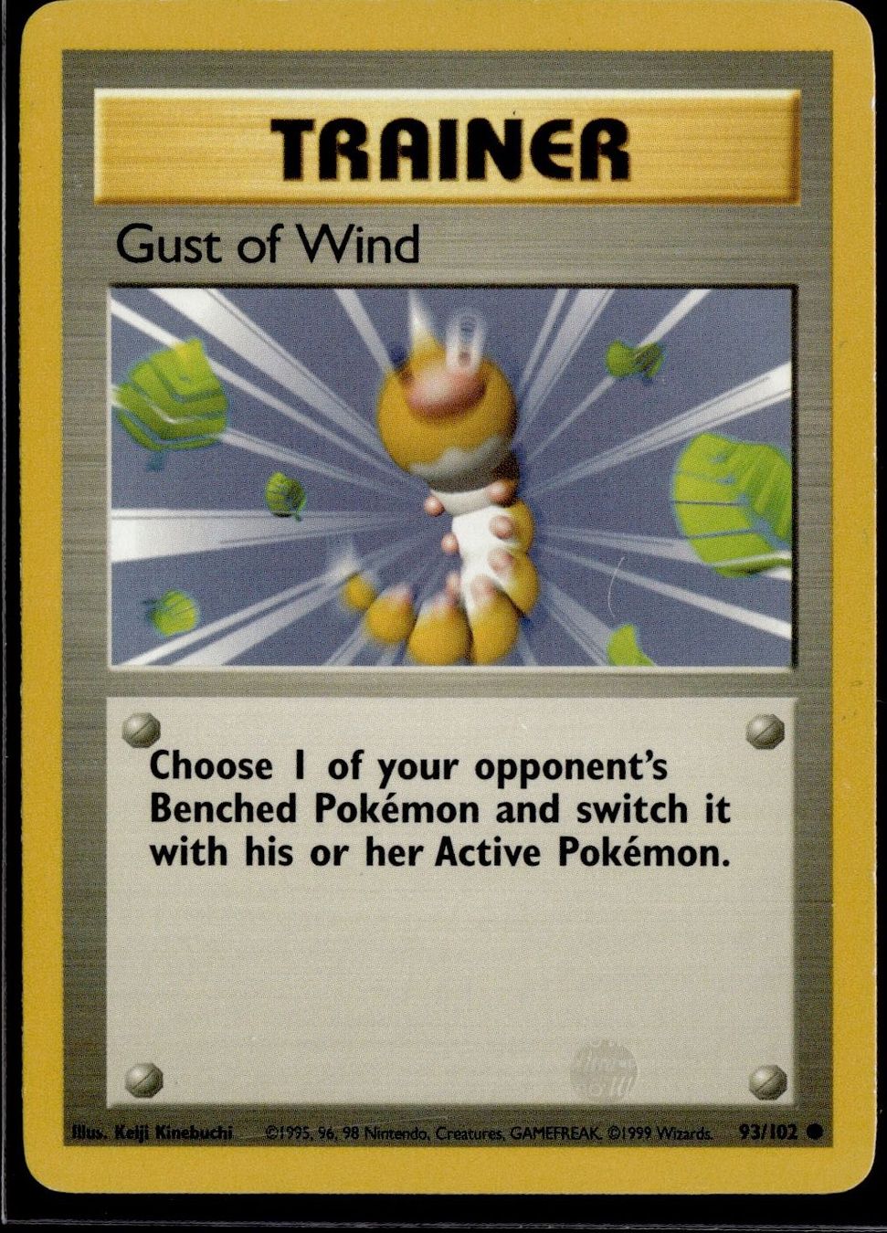 Pokémon Carte collezionabili: Gust of Wind 93/102 Base Set – Usato da Zürich venduto da pokemon_cards