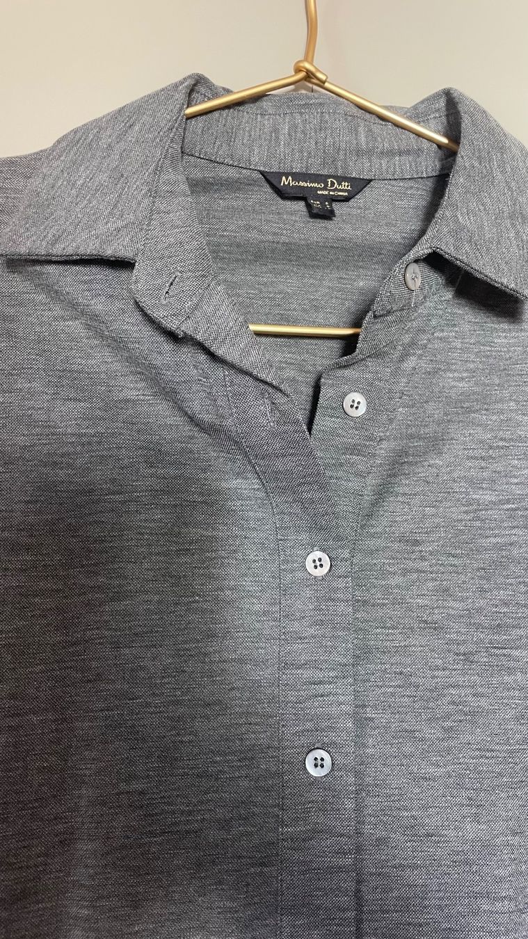 Massimo Dutti Vestiti: Massimo Dutti Kurzarm Kleid, Grau, Gr. S, – Nuovo (secondo la descrizione) da Zuoz venduto da CelineLK 2