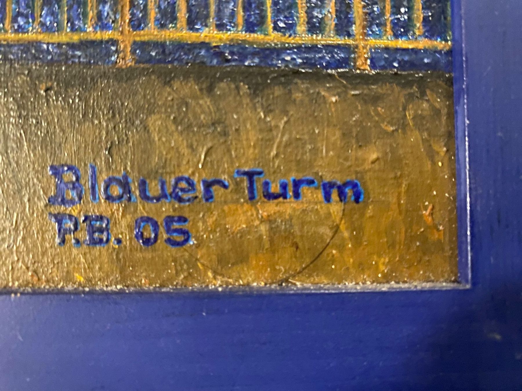 Dipinti: LUZERN  Blauer Wasserturm - gemaltes Bild - signiert P.B. 05 – Nuovo (secondo la descrizione) da Dagmersellen venduto da Musikexperte06 1