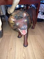 Grand lion en bois 80x40cm